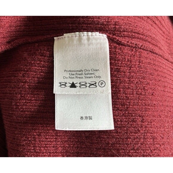 Eddie Bauer 100% Merino Wool Red Burgundy Pullover V Neck Sweater Vest Men’s XXL - Picture 2 of 6